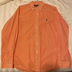 Ralph Lauren Buffon Down (Orange Gingham)